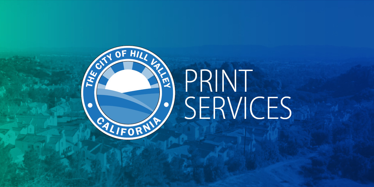 Hill Valley Print Services header image
