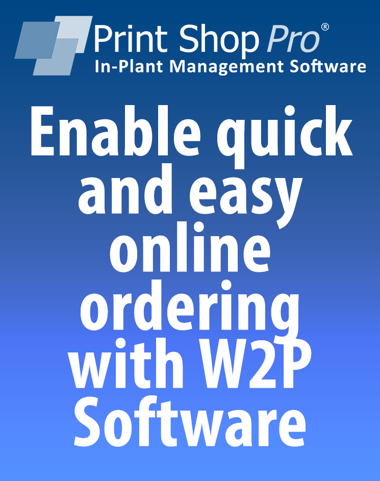 Enable quick and easy online ordering with W2P Software
