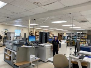 UNCW Print Shop Staff & Equipment